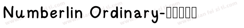 Numberlin Ordinary字体转换